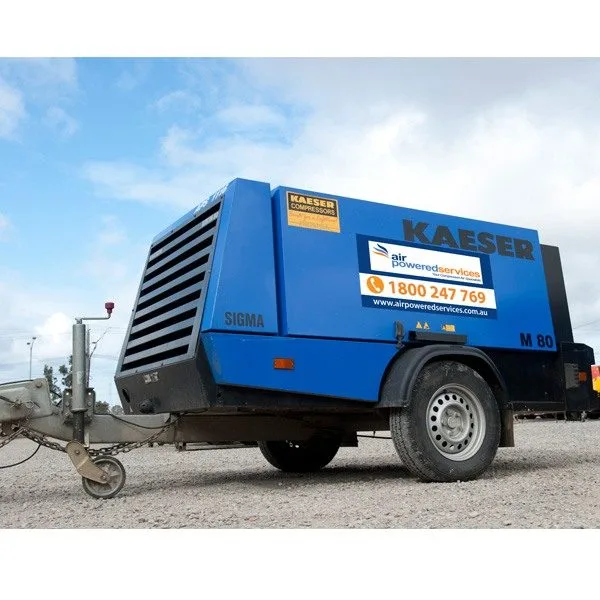 Kaeser 260cfm M80 portable diesel compressor