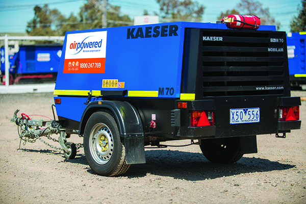 Medium Diesel Compressor available to hire from Air Powered