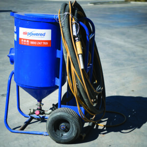 Sandblasters available to hire from Air Powered