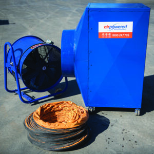 Dust Extraction Fans and Filter Sets available to hire from Air Powered