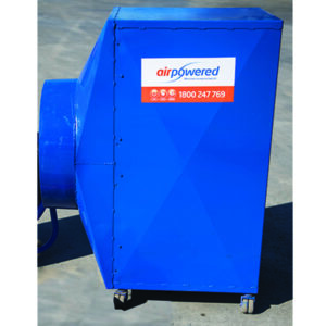 Filter Boxes for odour removal available to hire from Air Powered