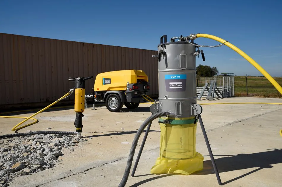 Atlas Copco DCP 10 Pneumatic Dust Collector available from Air Powered