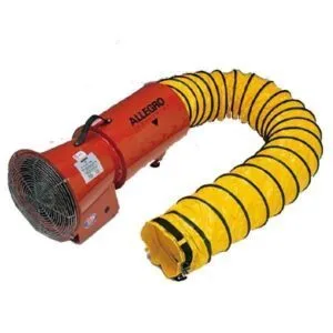 8" Axial Blower 12vac with Canister & 15" Duct