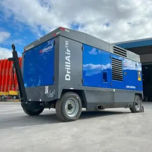 1260 cfm 500psi high pressure diesel compressor available from Air Powered