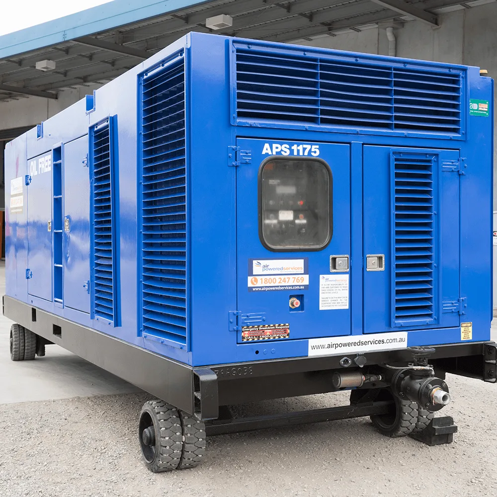 1500cfm oil free diesel compressor available from Air Powered
