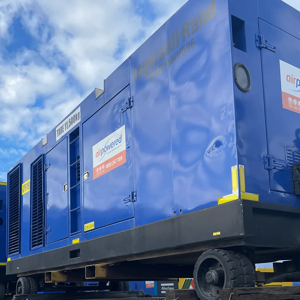 1500cfm oil free diesel compressor available from Air Powered