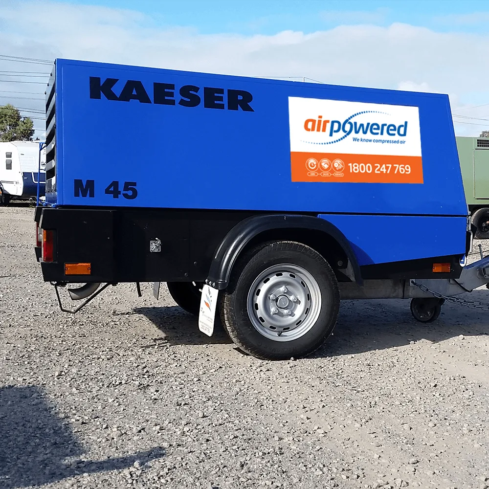 KAESER M45 diesel compressor available from Air Powered