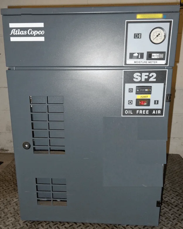 Atlas Copco SF2, 7cfm Oil Free Electric Compressor