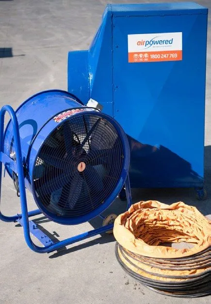 Dust & Ventilation Equipment available to hire or buy from Air Powered.