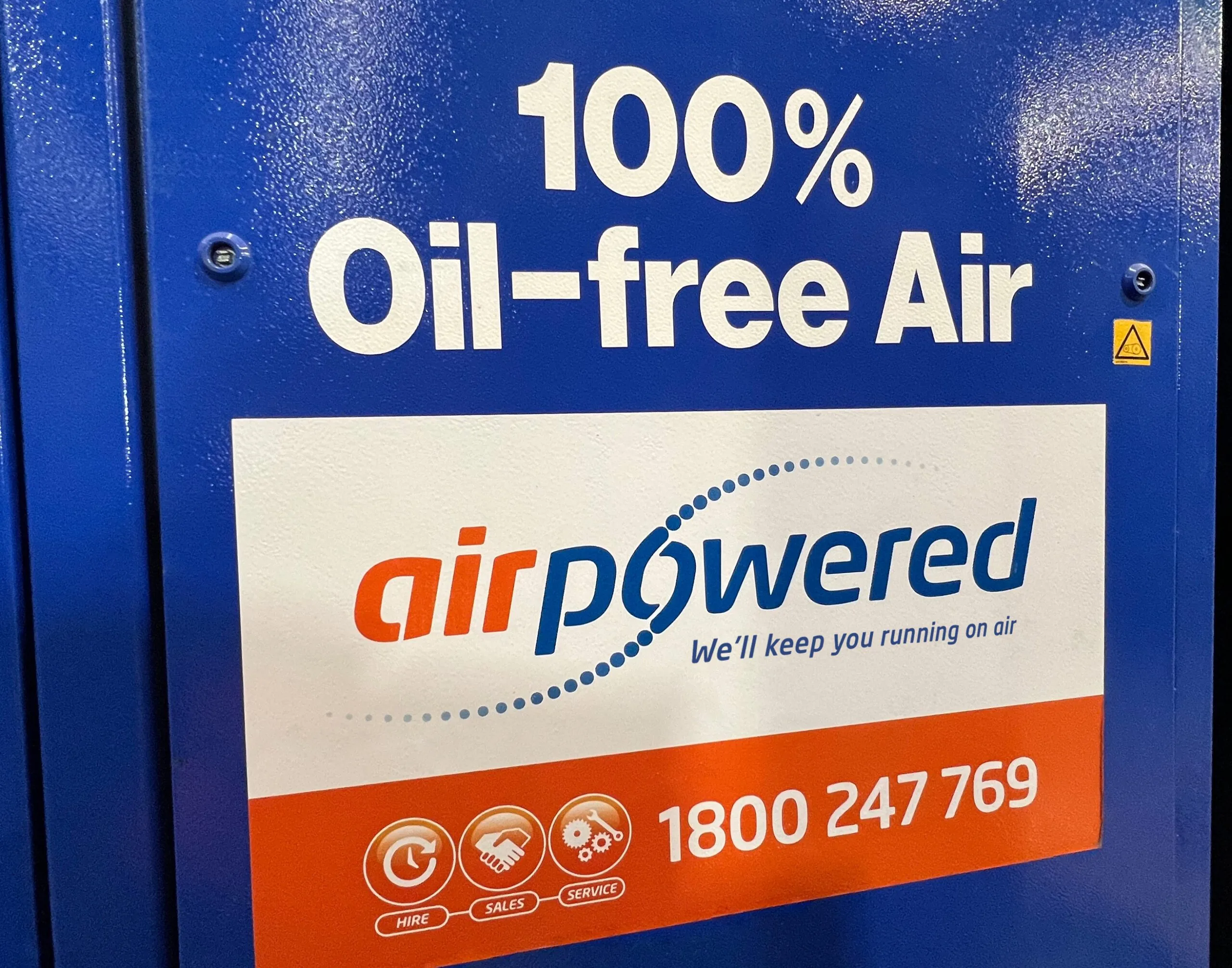 Oil Free Air Compressors available to hire or buy from Air Powered.