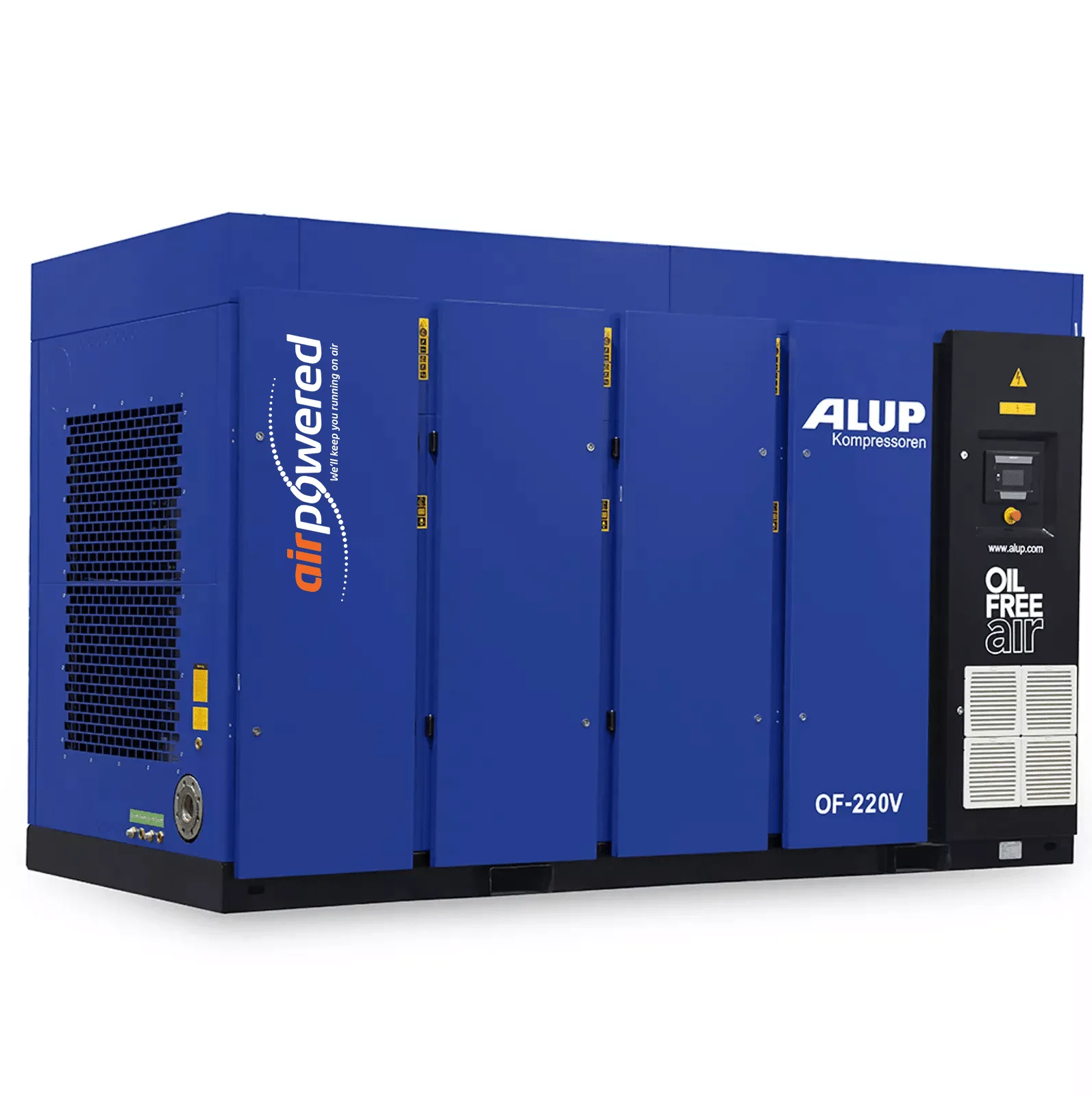 ALUP OF 220V Oil Free Compressor available from Air Powered