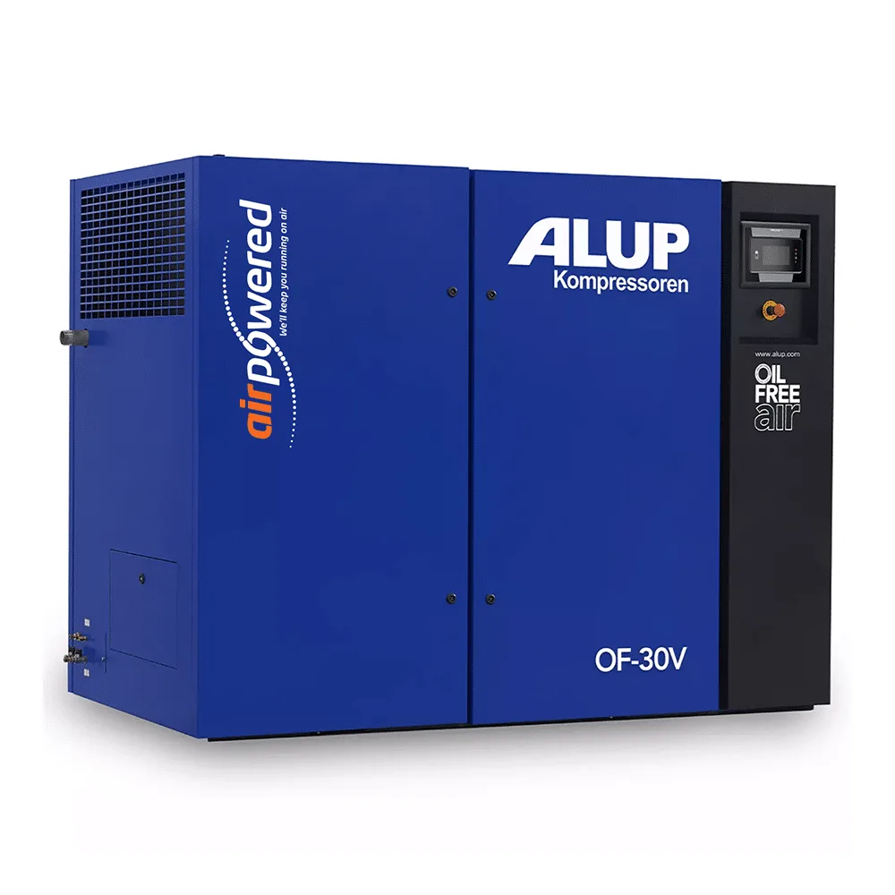 ALUP OF 30V Oil Free Compressor available from Air Powered