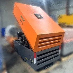 Denair DACY 5/7 180cfm Diesel Skid-Mounted Compressor available from Air Powered